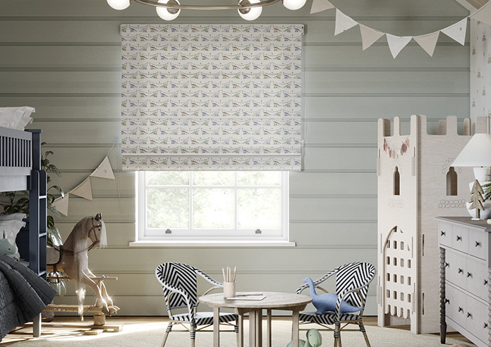 Jurassic Joust, Bunting Knightly - Twist&Fit Roman Blind - Image 3